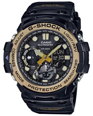 [10년연속 시계쇼핑몰 1위] Casio 카시오 G-SHOCK 지샥 시계 GN-1000GB-1A 걸프마스터 나침반/온도측정  - 남성